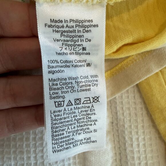 NEW J Crew Shirt Women’s Small Butter Yellow Rugby Striped Polo Knit Y2K Preppy - Picture 9 of 14